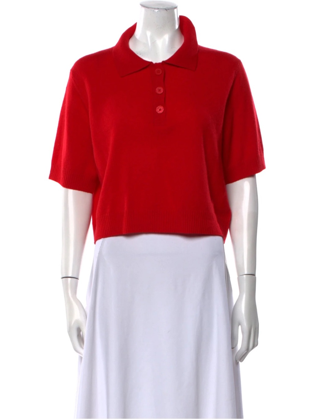 House of Harlow 1960 100% Cashmere Cropped Sweater Red Size S